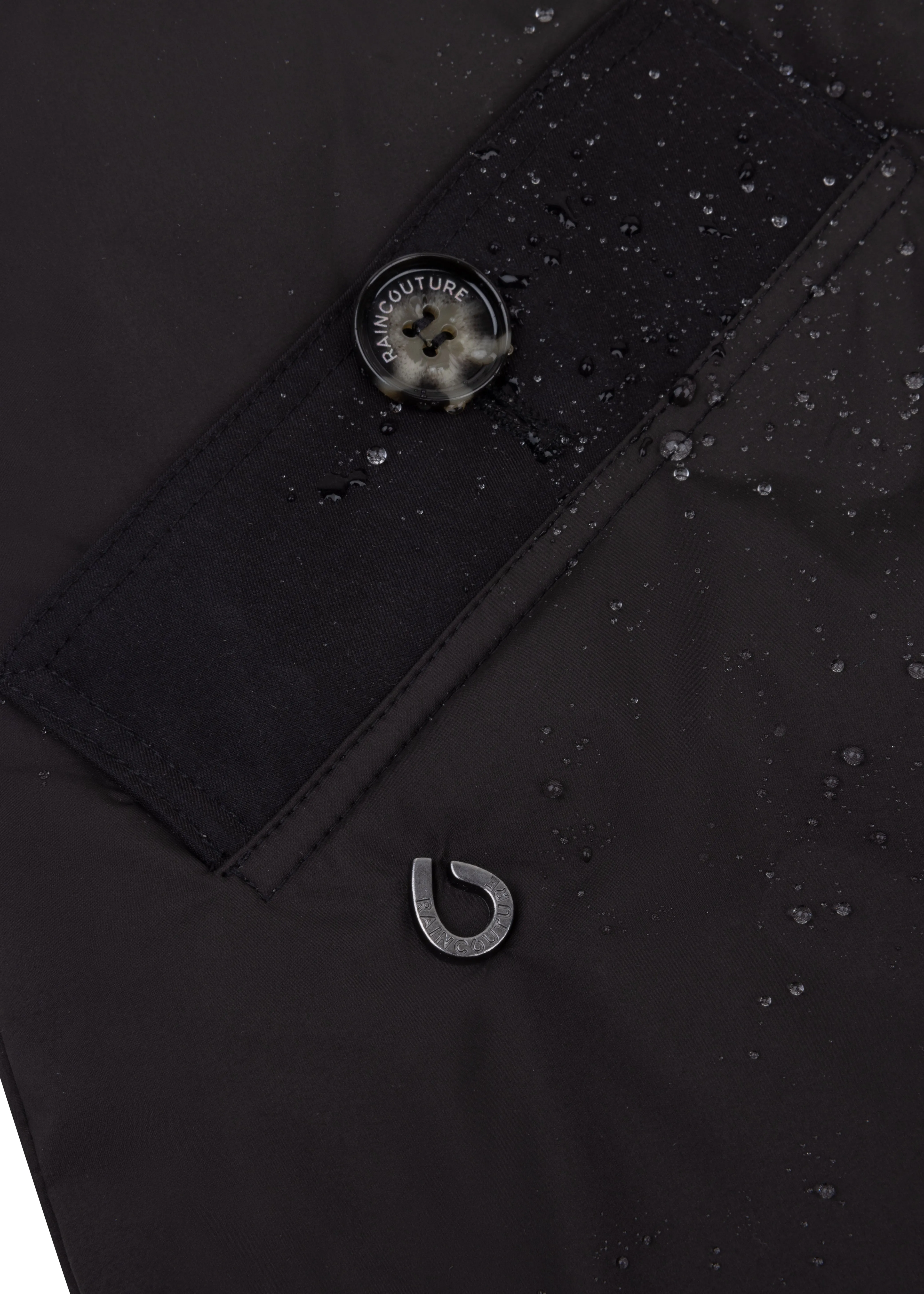 Waterproof Puffer Poncho - Black