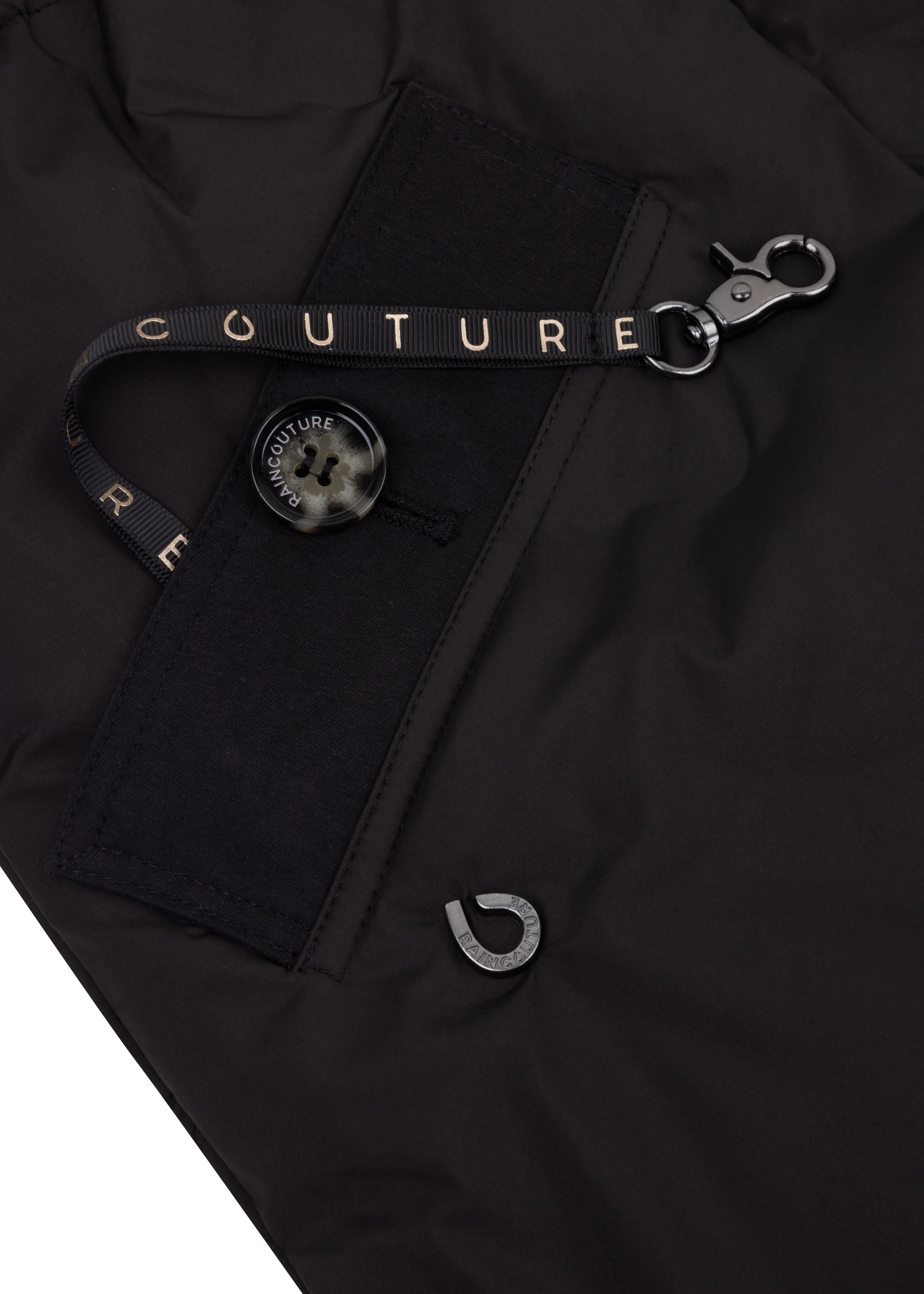 Waterproof Puffer Poncho - Black