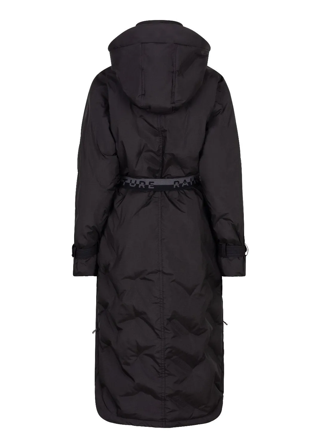 Waterproof Puffer Poncho - Black
