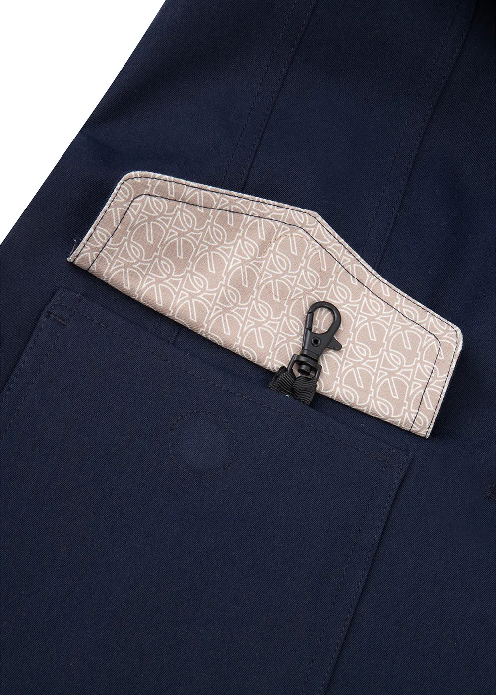 Waterproof Tailored Trenchcoat Navy - Matte
