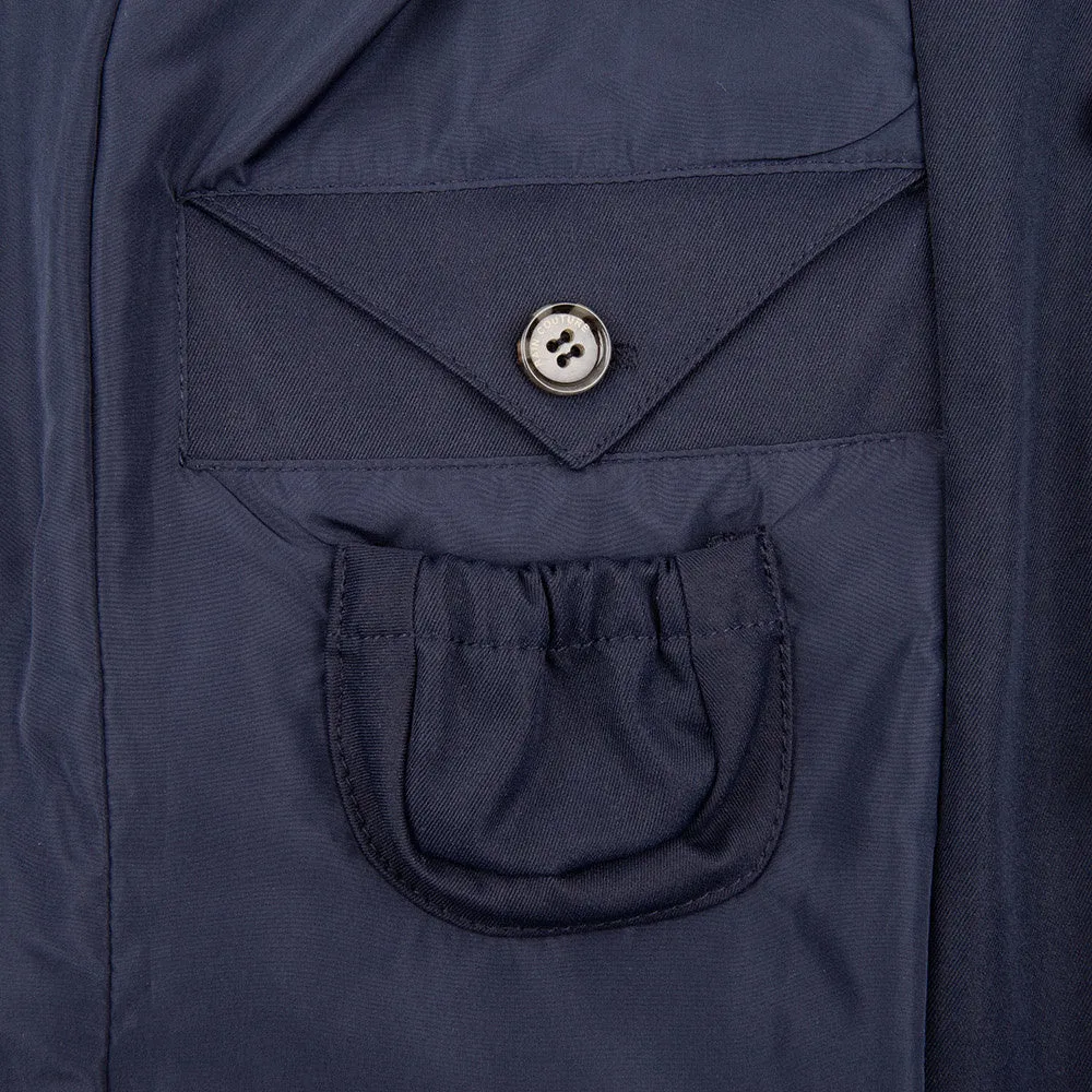 Waterproof Tailored Trenchcoat Navy - Matte