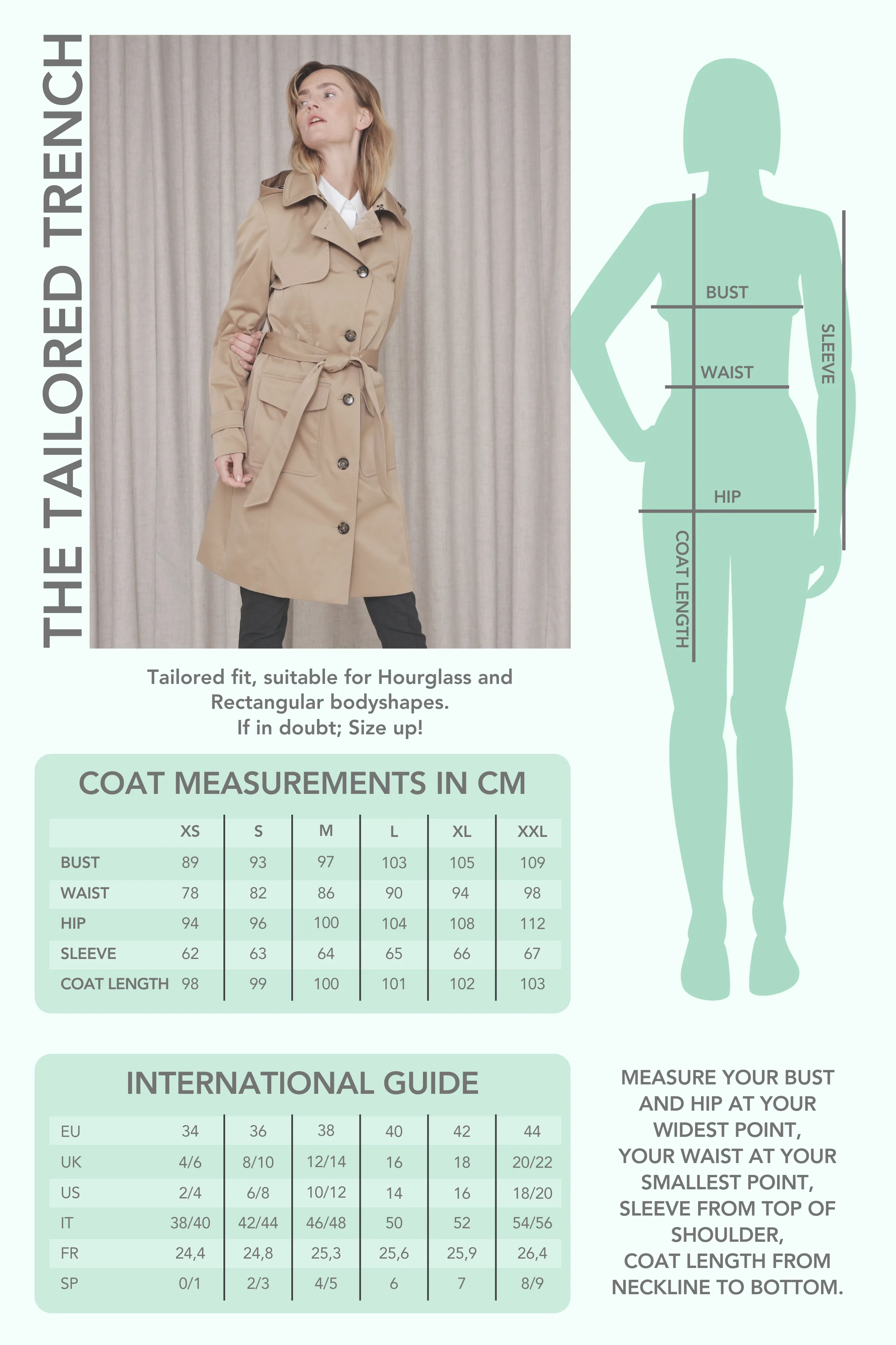 Waterproof Tailored Trenchcoat Navy - Matte