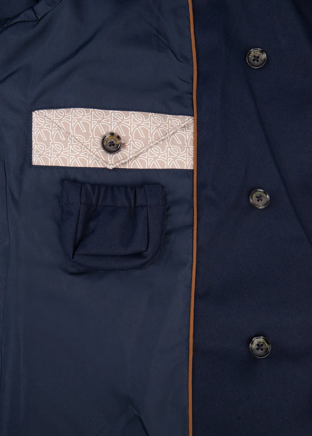 Waterproof Tailored Trenchcoat Navy - Matte