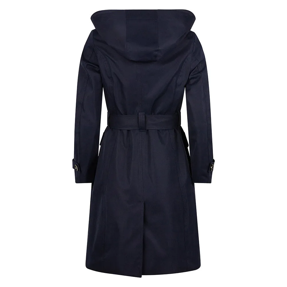 Waterproof Tailored Trenchcoat Navy - Matte