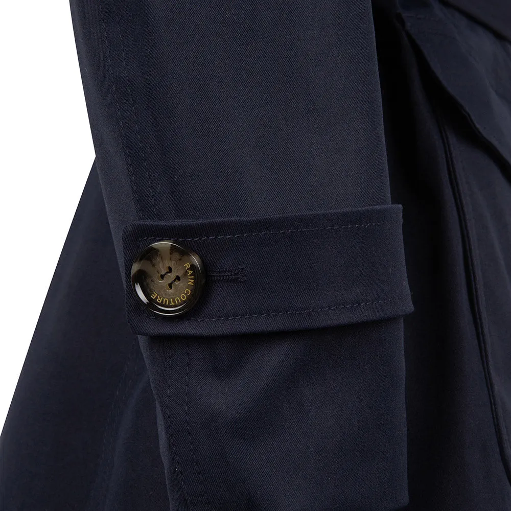 Waterproof Tailored Trenchcoat Navy - Matte