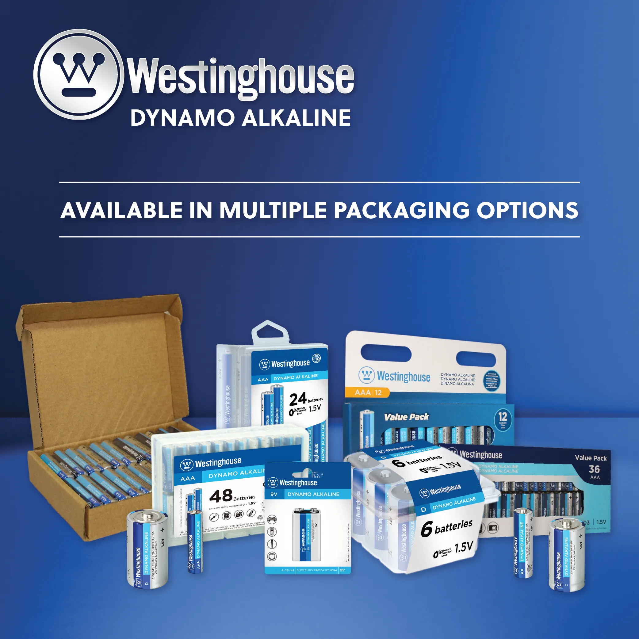 Westinghouse AAA Dynamo Alkaline 48 Pack Box